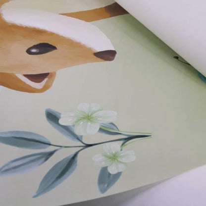 Tapetenkreis Mehrfarbig Forest Friends Detail 4