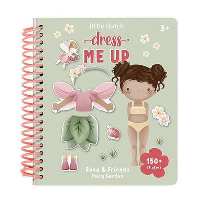 Anzieh und Stickerbuch Fairy Garden Studio Aufnahme