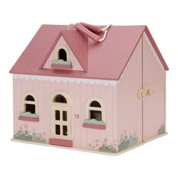 Little Dutch Tragbares Puppenhaus rosa Holz LD7116