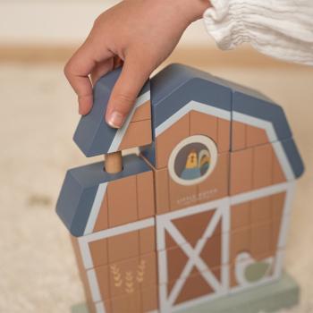 Little Dutch Little Farm Stapelspiel Bauernhaus Holz LD7144
