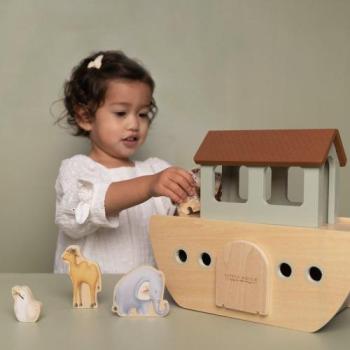 Arche Noah Holz personalisiert - Zur Geburt Little Dutch