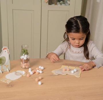 Little Dutch Pompon-Bastelset Little Farm mit PomPom Karten