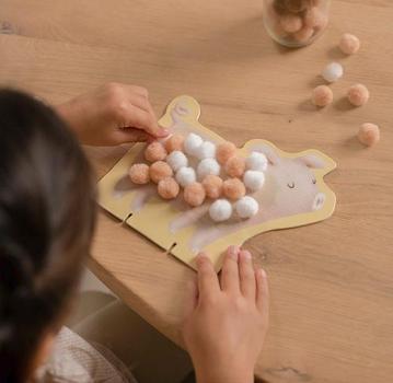 Little Dutch Pompon-Bastelset Little Farm mit PomPom Karten