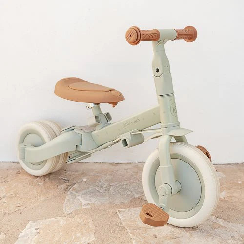Dreirad 4 in 1 mit Griff Grün - Green Leaf Little Dutch LIEFERUNG MITTE AUGUST Lifestyle Bild