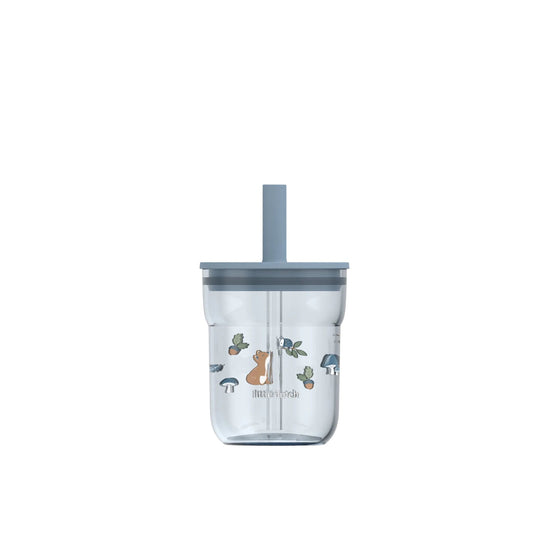 Kinderglas 250 ml Mit Strohhalm Forest Friends Studio Aufnahme