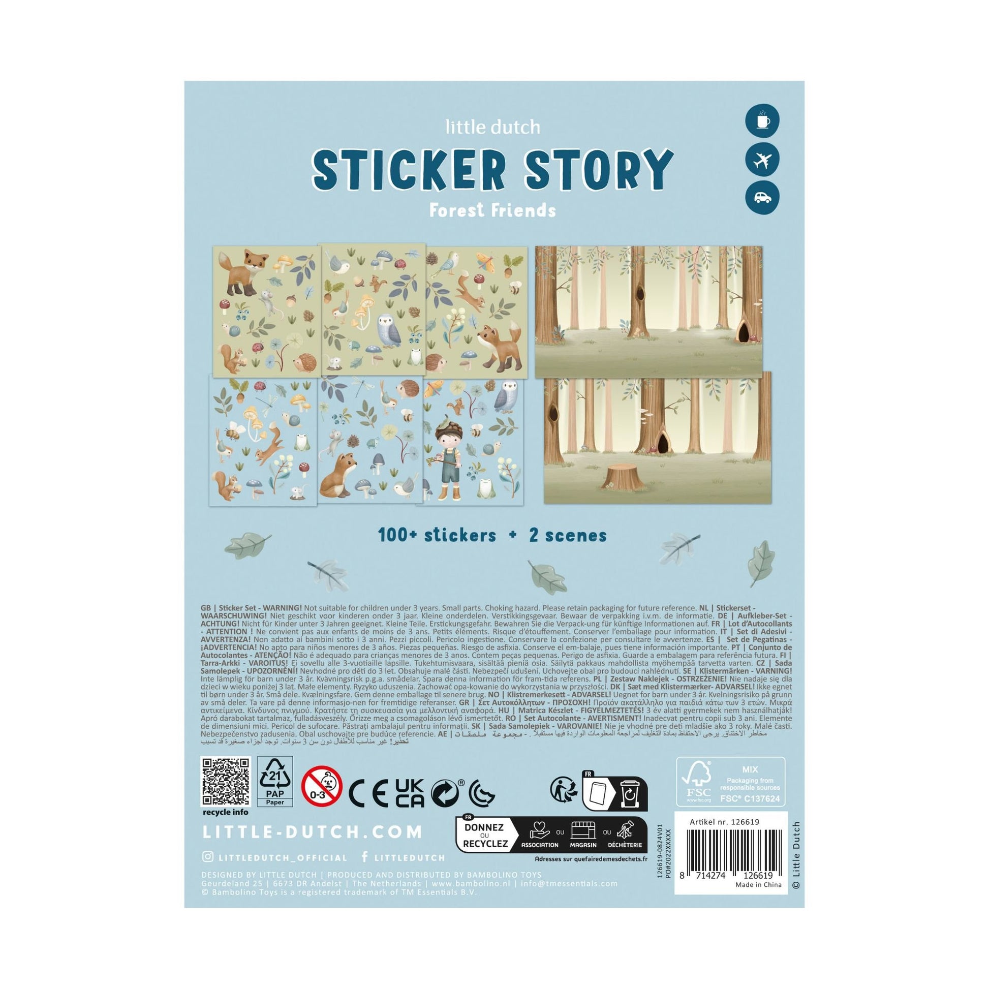 Stickerset Forest Friends Detail 3