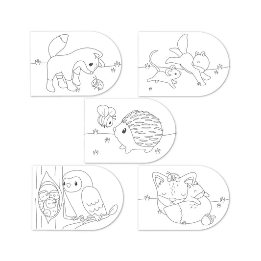 Malbuch Forest Friends Studio Aufnahme