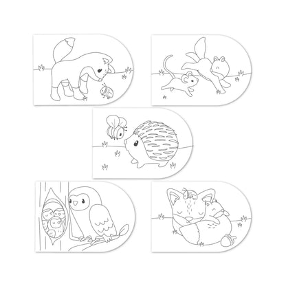 Malbuch Forest Friends Studio Aufnahme