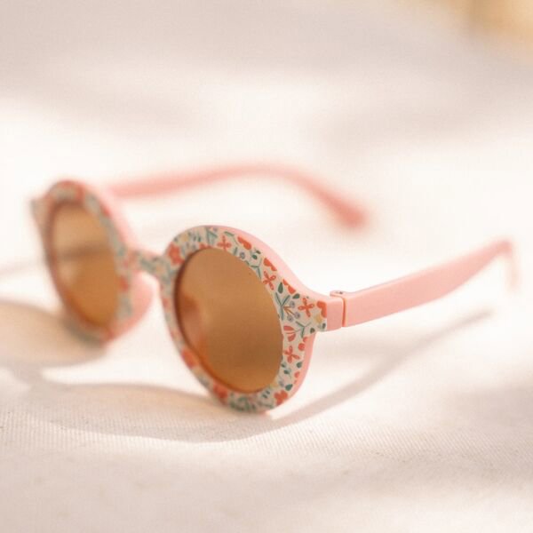 Kinder Sonnenbrille Rund Blumen Detail 5