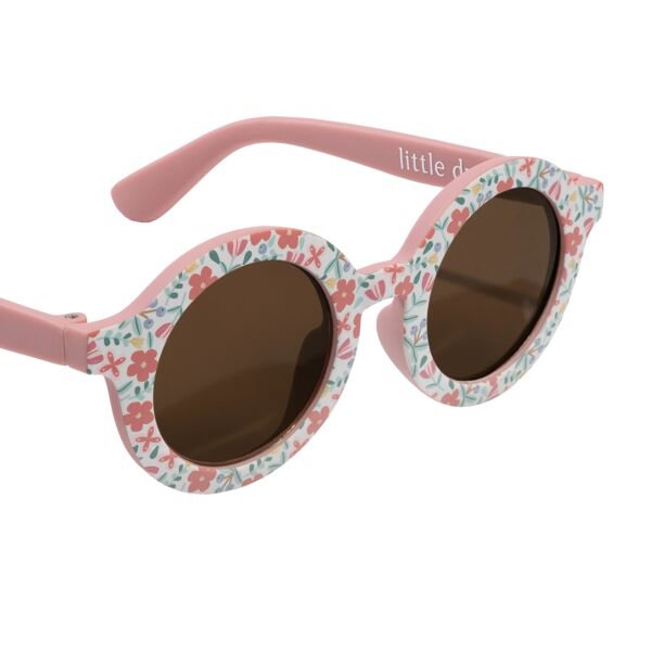 Kinder Sonnenbrille Rund Blumen Detail 3