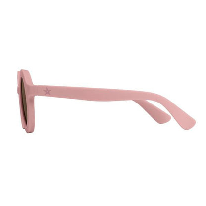Kinder Sonnenbrille Rund Hellrosa Detail 3