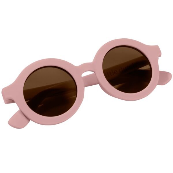 Kinder Sonnenbrille Rund Hellrosa Studio Aufnahme