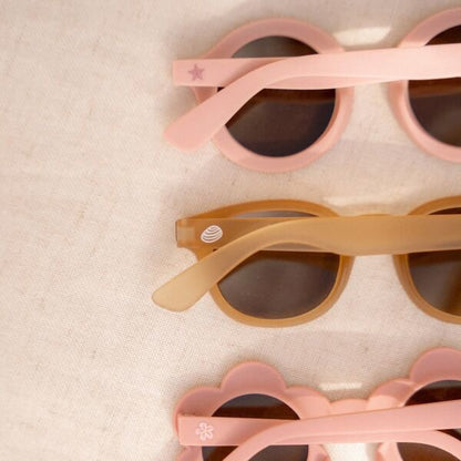 Kinder Sonnenbrille Rund Hellrosa Detail 9