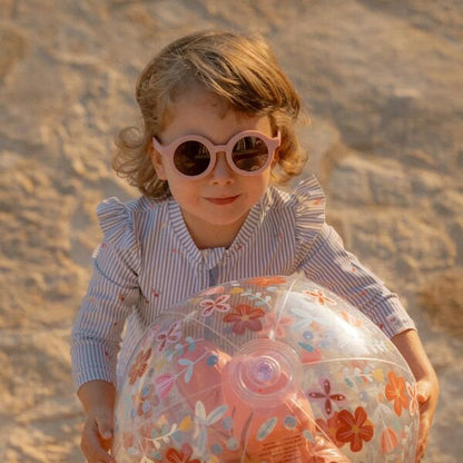 Kinder Sonnenbrille Rund Hellrosa Detail 10