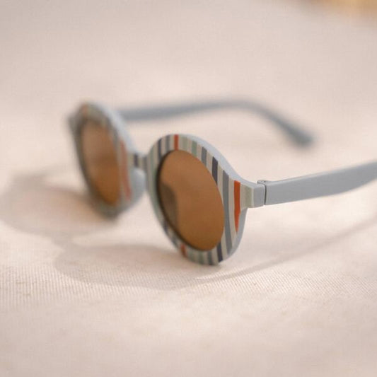 Kinder Sonnenbrille Rund Streifen Anwendung