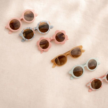 Kinder Sonnenbrille Rund Streifen Detail 6