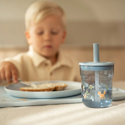 Kinderglas 250 ml Mit Strohhalm Forest Friends Detail 8