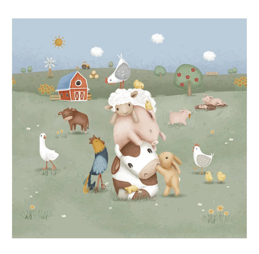 Fototapete Mehrfarbig Little Farm Studio Aufnahme