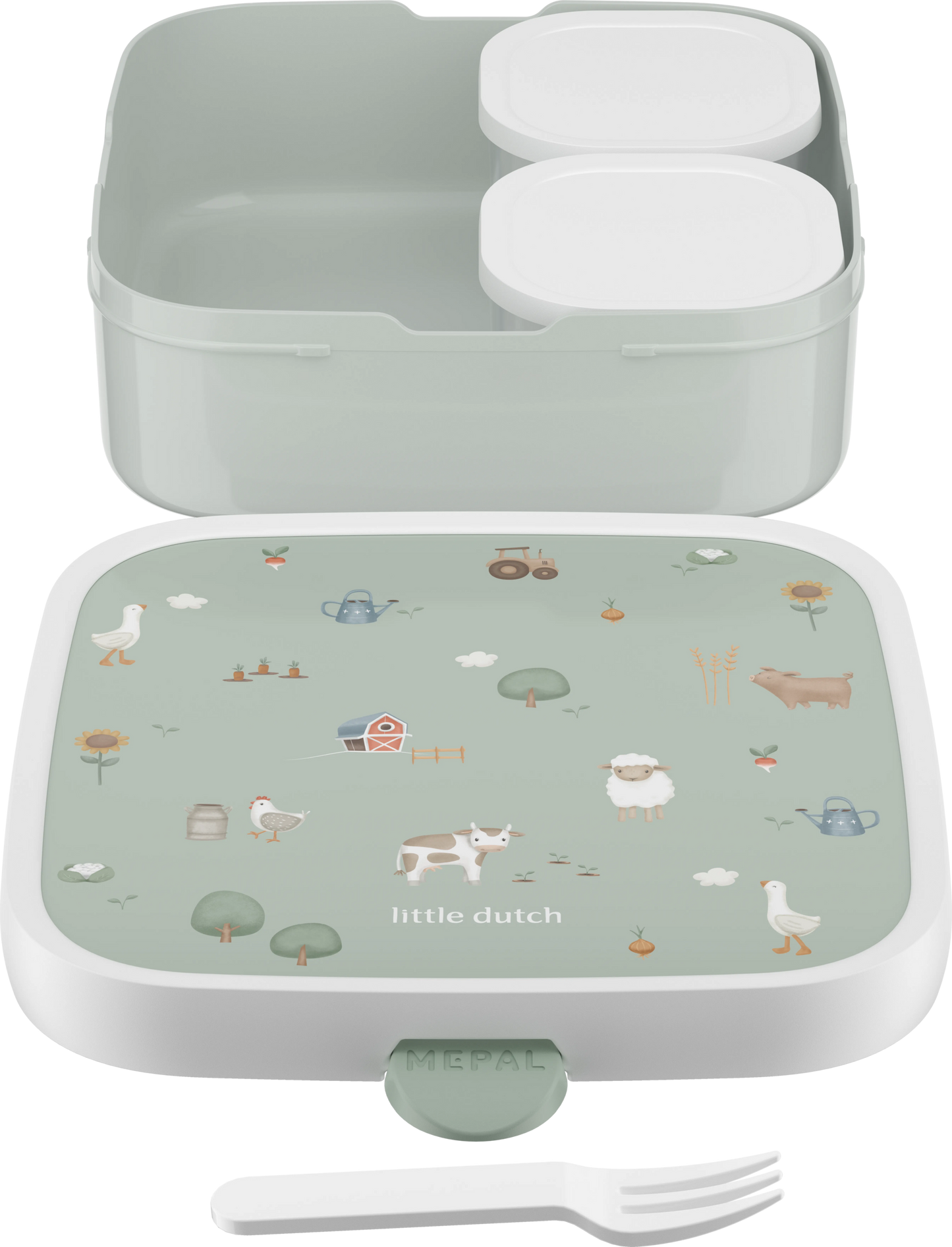 Bento Lunchbox groß Little Farm Detail 3