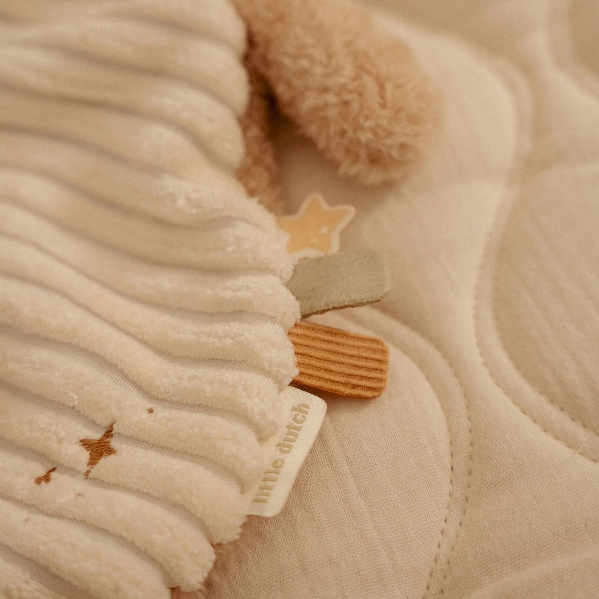Little Dutch Schmusetuch Hase Newborn Bunny Naturals GRS - Little Dutch - Ruckansicht