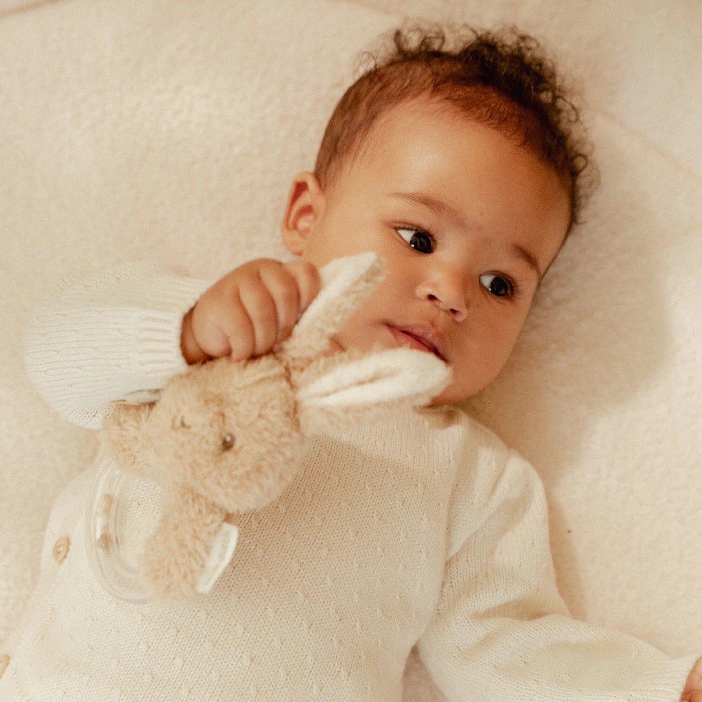Little Dutch Ringrassel Bunny Newborn Naturals GRS - Detailansicht