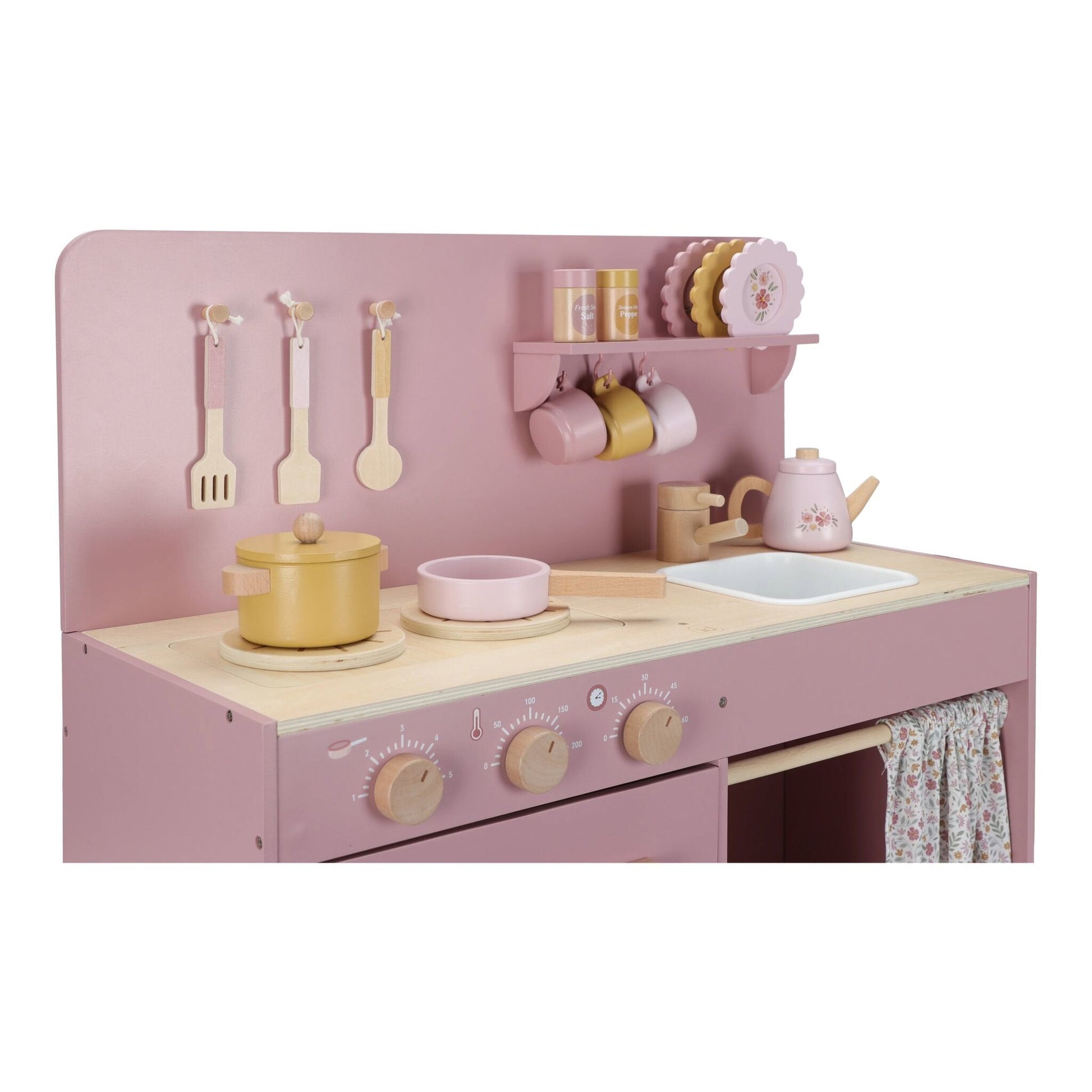 Little Dutch Holzspielküche - rosa - Essentials - Im Einsatz