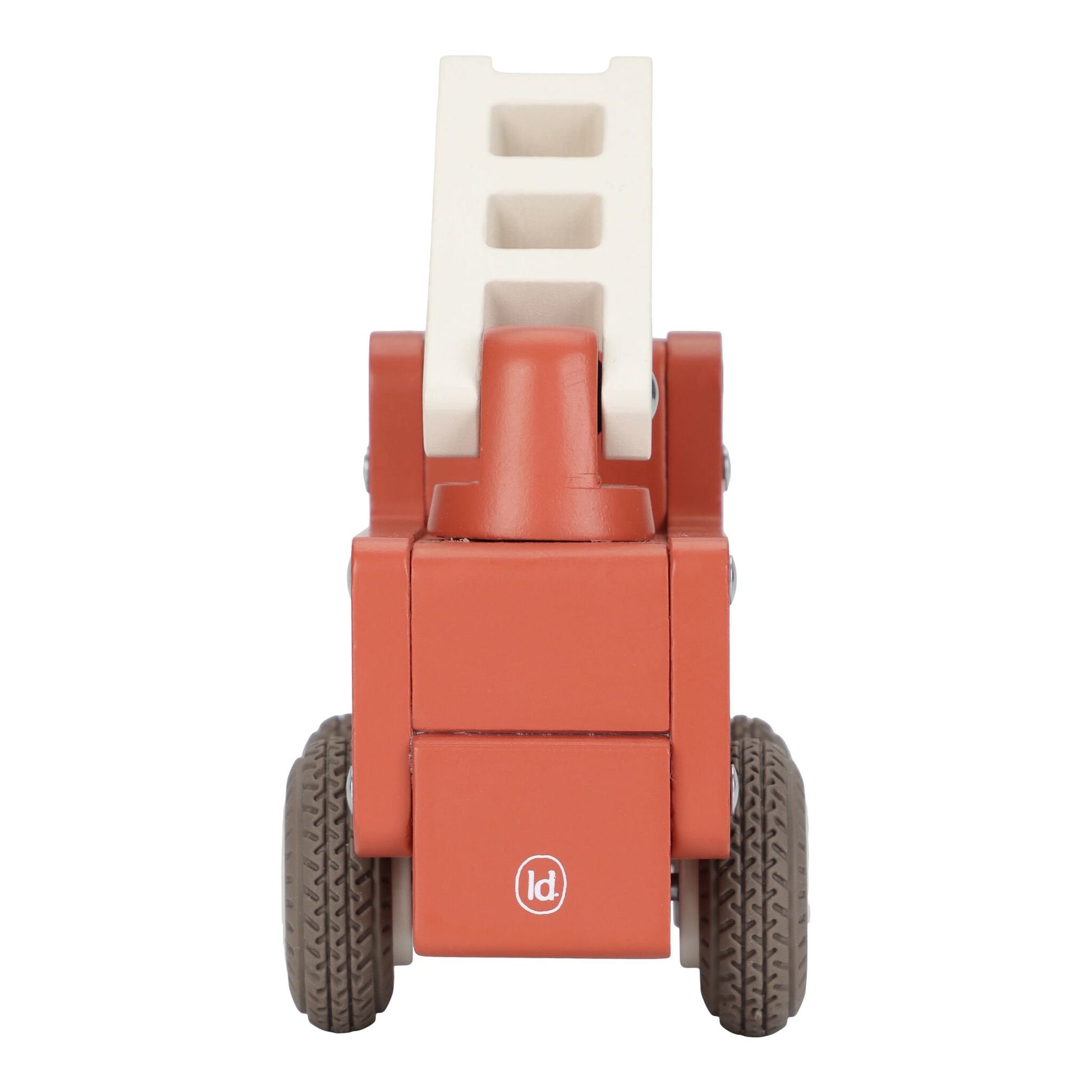 Little Dutch Feuerwehrauto FSC Holz – Rot – Essentials - Ruckansicht