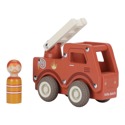 Little Dutch Feuerwehrauto nachhaltiges Holz – Rot – Essentials