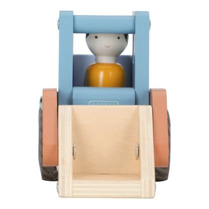 Little Dutch Bagger FSC – Holz – Blau – Essentials - Seitenansicht