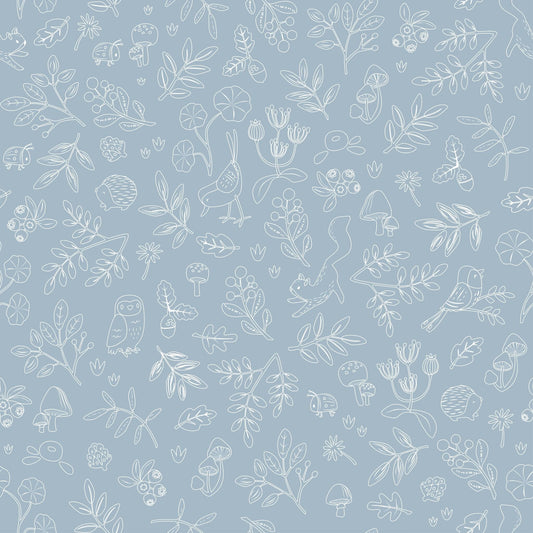 Vlies Tapete Blau Forest Friends Waldwunder Studio Aufnahme