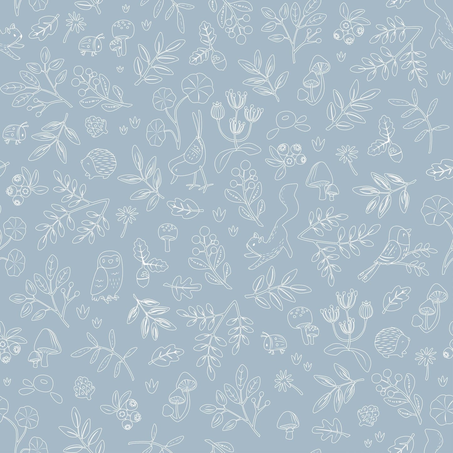 Vlies Tapete Blau Forest Friends Waldwunder Studio Aufnahme