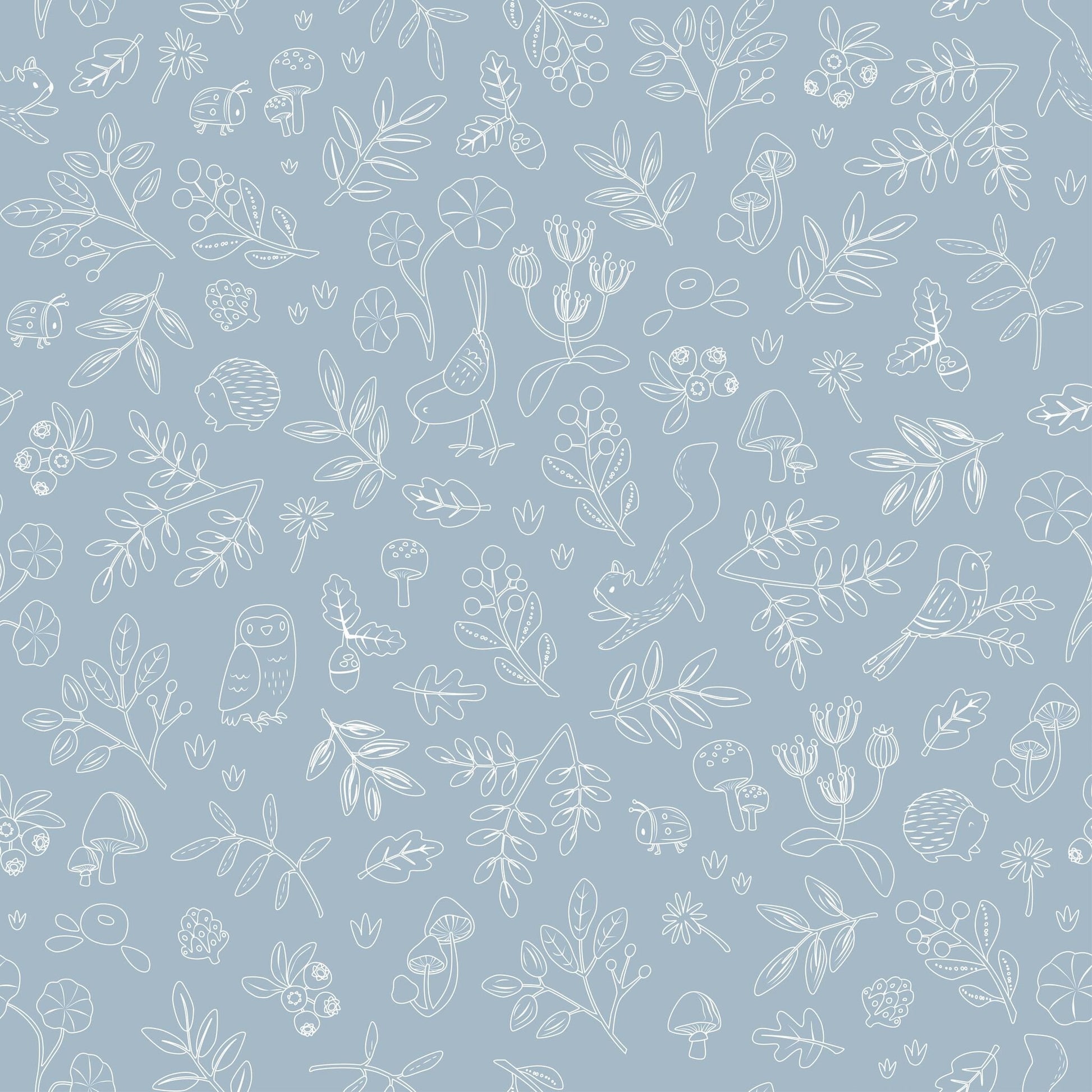 Vlies Tapete Blau Forest Friends Waldwunder Studio Aufnahme