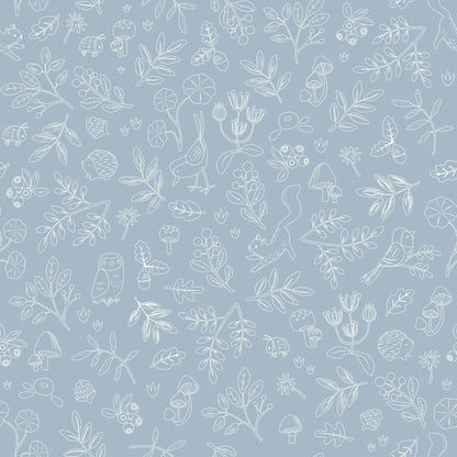 Vlies Tapete Blau Forest Friends Waldwunder Studio Aufnahme