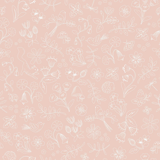 Little Dutch Vlies Tapete Rosa Fairy Friends Fairy Wonder Hauptansicht