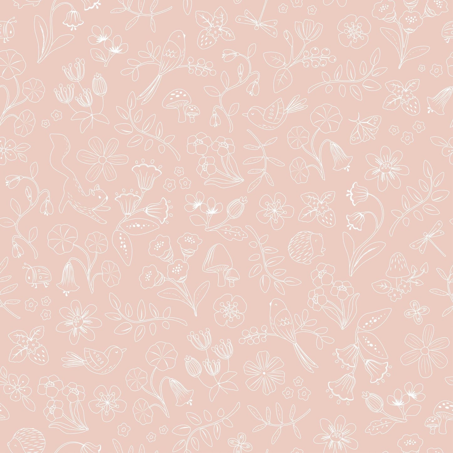 Little Dutch Vlies Tapete Rosa Fairy Friends Fairy Wonder Hauptansicht