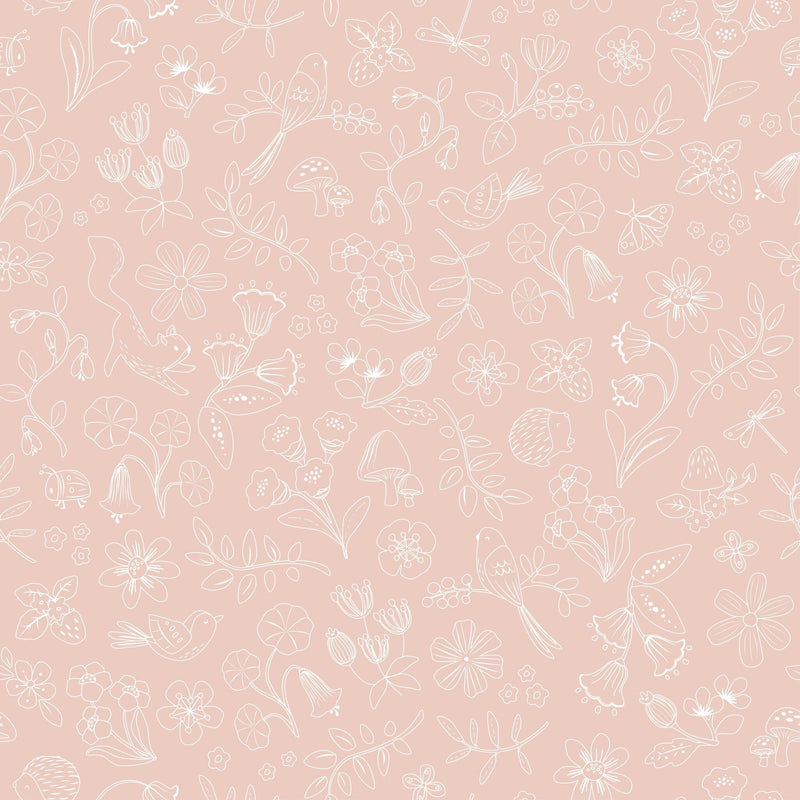 Little Dutch Vlies Tapete Rosa Fairy Friends Fairy Wonder Hauptansicht