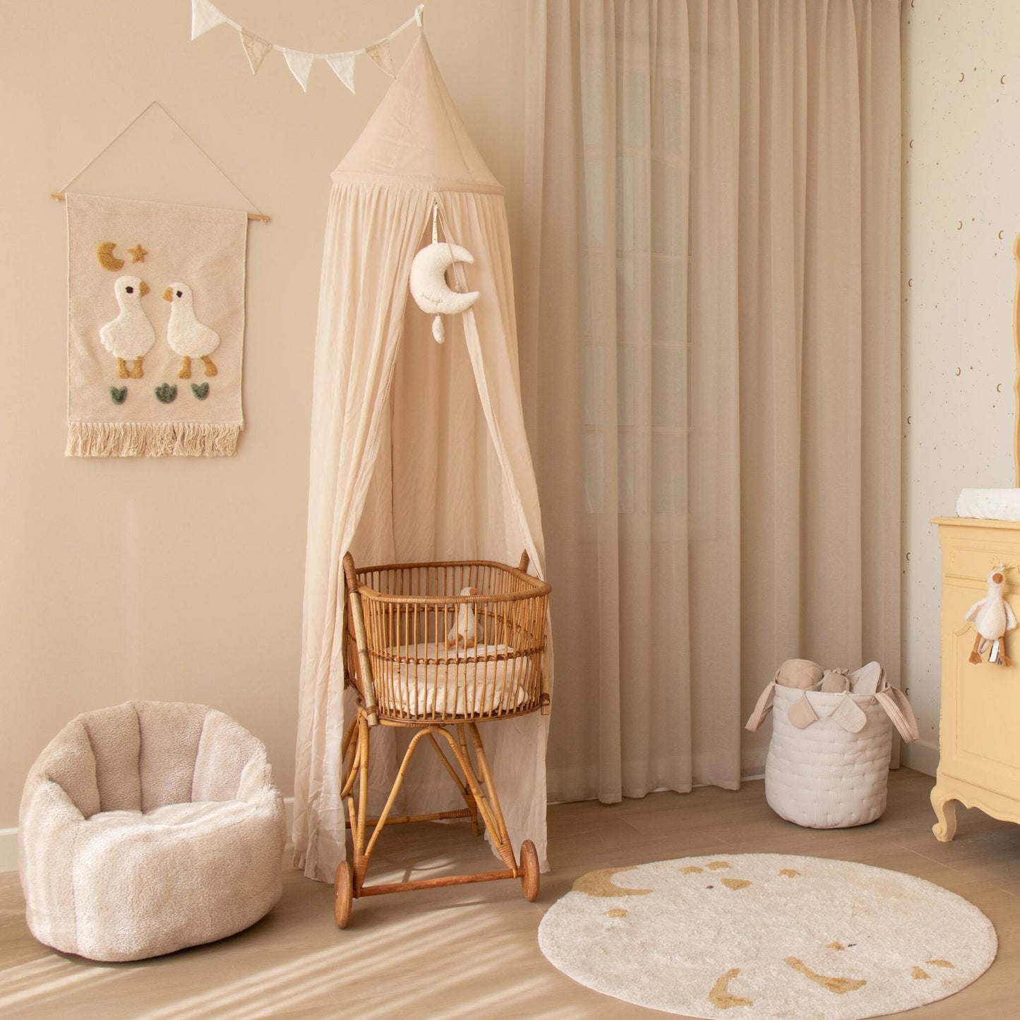 Girlande mit Wimpeln Beige Newborn Naturals Kleine Gans Detail 5