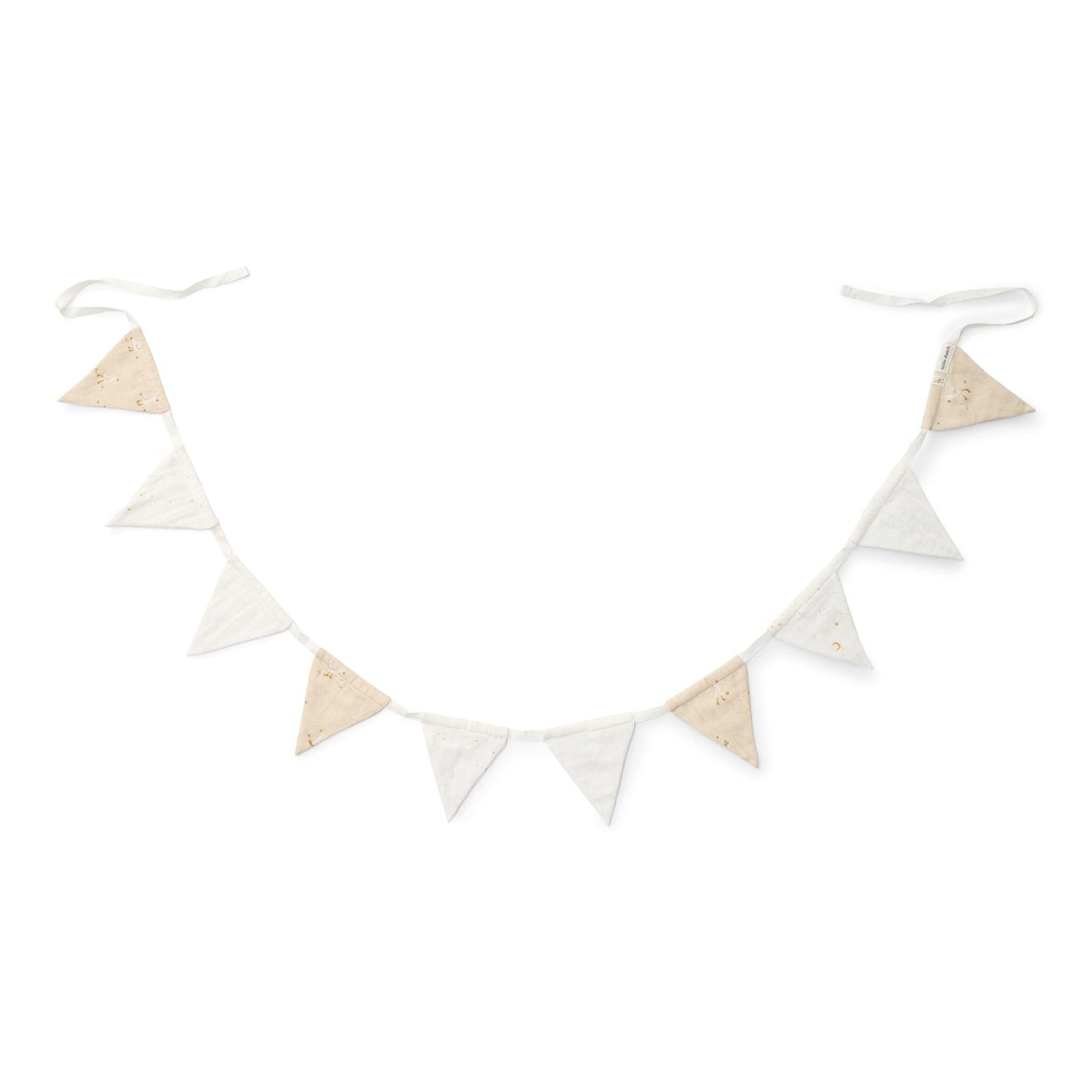 Girlande mit Wimpeln Beige Newborn Naturals Kleine Gans Studio Aufnahme