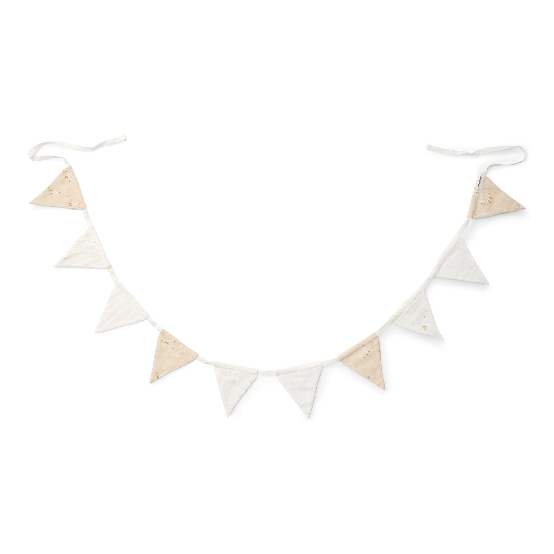 Girlande mit Wimpeln Beige Newborn Naturals Kleine Gans Studio Aufnahme