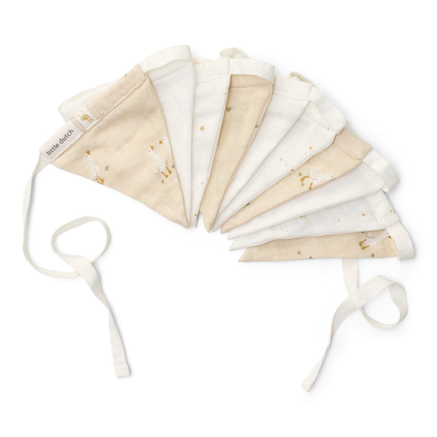 Girlande mit Wimpeln Beige Newborn Naturals Kleine Gans Detail 3
