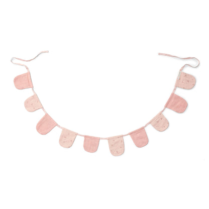 Girlande mit Fähnchen Rosa Essentials Studio Aufnahme