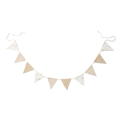 Girlande mit Fähnchen Weiß Newborn Naturals Baby Bunny