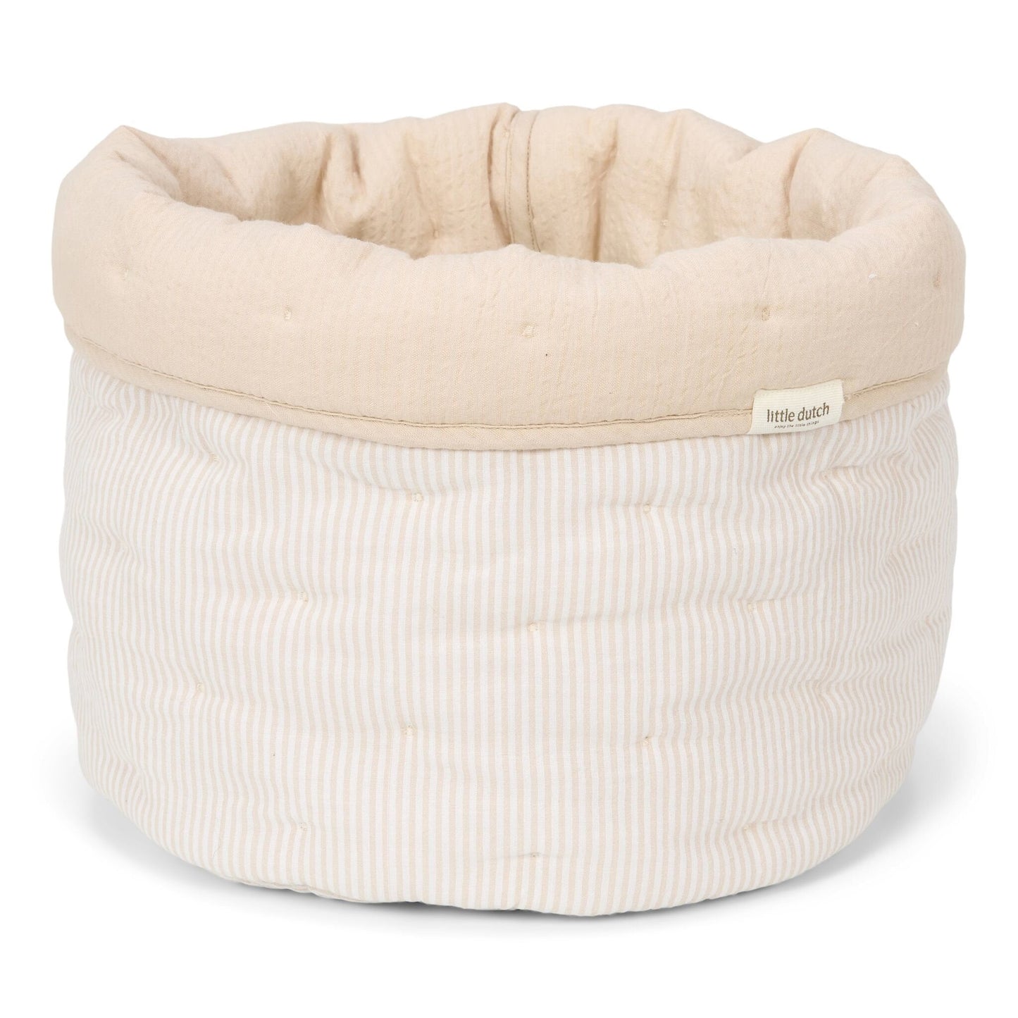 Kleiner Warenkorb Beige Essentials Studio Aufnahme