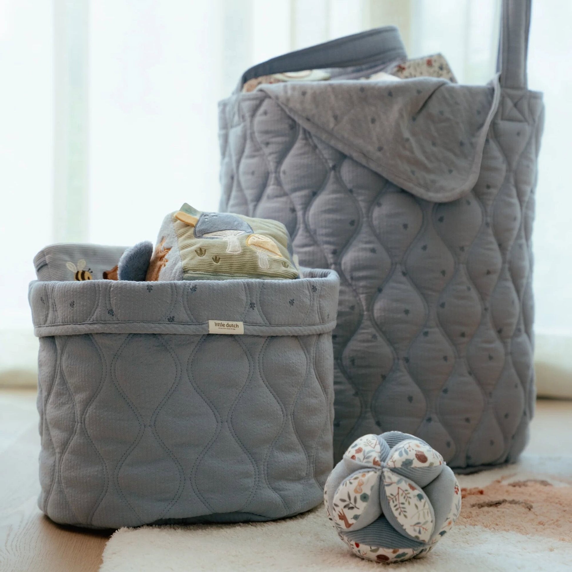 Aufbewahrungskorb groß Blau Essentials Detail 5