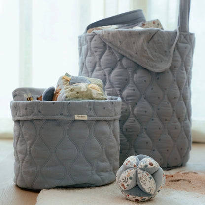 Aufbewahrungskorb groß Blau Essentials Detail 5
