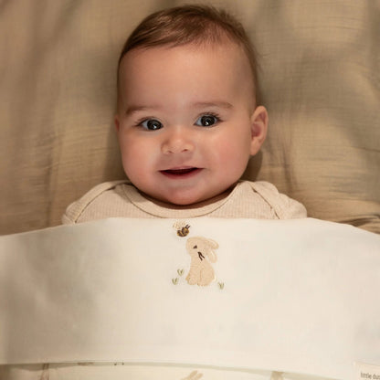 Bettlaken Weiß Newborn Naturals Baby Bunny Detail 6