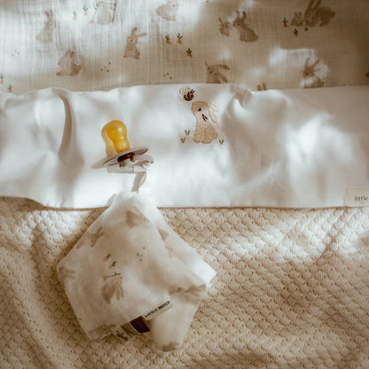 Bettlaken Weiß Newborn Naturals Baby Bunny Detail 3