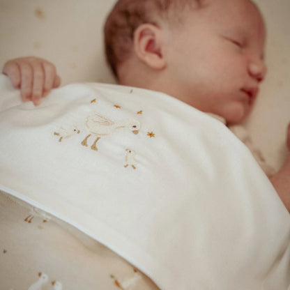 Bettlaken Weiß Newborn Naturals Kleine Gans Anwendung