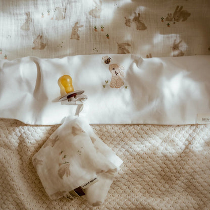 Bettlaken Weiß Newborn Naturals Baby Bunny Detail 7