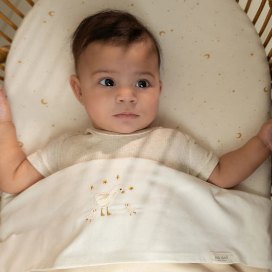Bettlaken Weiß Newborn Naturals Kleine Gans Anwendung